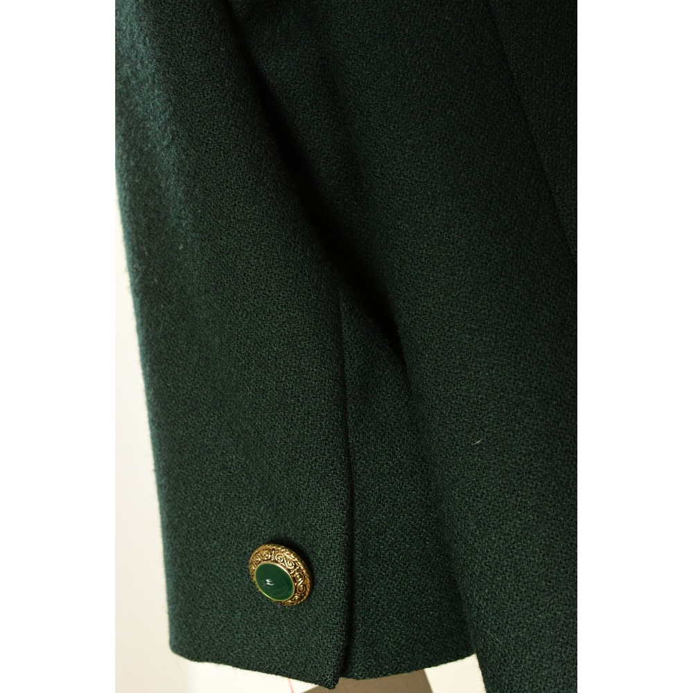 90s Vintage Pendleton Wool Blazer Womens L Forest Green 1 Button Office Jacket - Picture 8 of 8